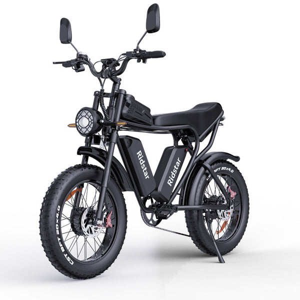 Q20 Pro Off-road Electric Bike 20*4.0 inch Fat Tires 1000W*2 Motor 52V 20AH Dual Battery 55km/h Max Speed 288km Max Range 150kg Max【Prévente】
