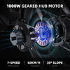 GUNAI-Y Moped Electric Bike for Adults 20 Inch Off-Road Dirt Electric Mountain Bike with 48V18AH Lithium-Ion Battery, 7-Speed Full Suspension 80-100KM Range