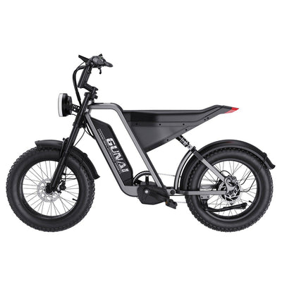 GUNAI-Y Moped Electric Bike for Adults 20 Inch Off-Road Dirt Electric Mountain Bike with 48V18AH Lithium-Ion Battery, 7-Speed Full Suspension 80-100KM Range