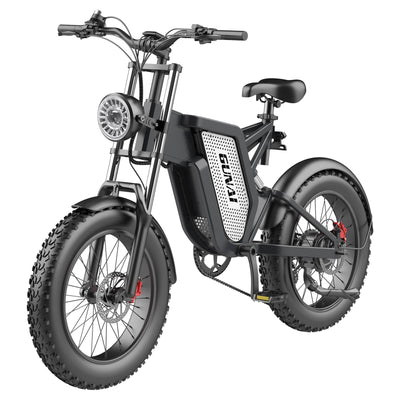 GUNAI MX25 Off-Road Electric Bike 4×20 Inch Wide Tires for Adult Fat Tires 1000W Brushless Motor 48V 25Ah Battery