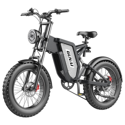 GUNAI MX25 Off-Road Electric Bike 4×20 Inch Wide Tires for Adult Fat Tires 1000W Brushless Motor 48V 25Ah Battery 