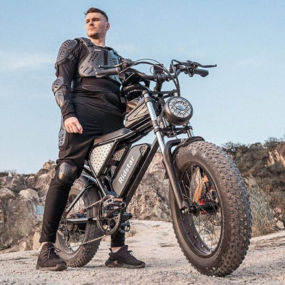 Q20 Pro Off-road Electric Bike 20*4.0 inch Fat Tires 1000W*2 Motor 52V 20AH Dual Battery 55km/h Max Speed 288km Max Range 150kg Max