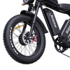 Q20 Pro Off-road Electric Bike 20*4.0 inch Fat Tires 1000W*2 Motor 52V 20AH Dual Battery 55km/h Max Speed 288km Max Range 150kg Max