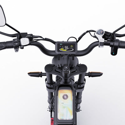 Q20 Pro Off-road Electric Bike 20*4.0 inch Fat Tires 1000W*2 Motor 52V 20AH Dual Battery 55km/h Max Speed 288km Max Range 150kg Max